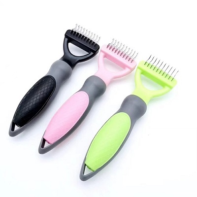 Single-edged Deshedding Pet Brush